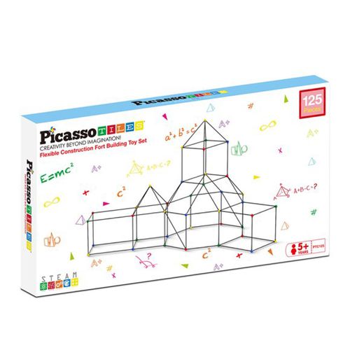 美國PicassoTiles - 兒童城堡建築套件-125片