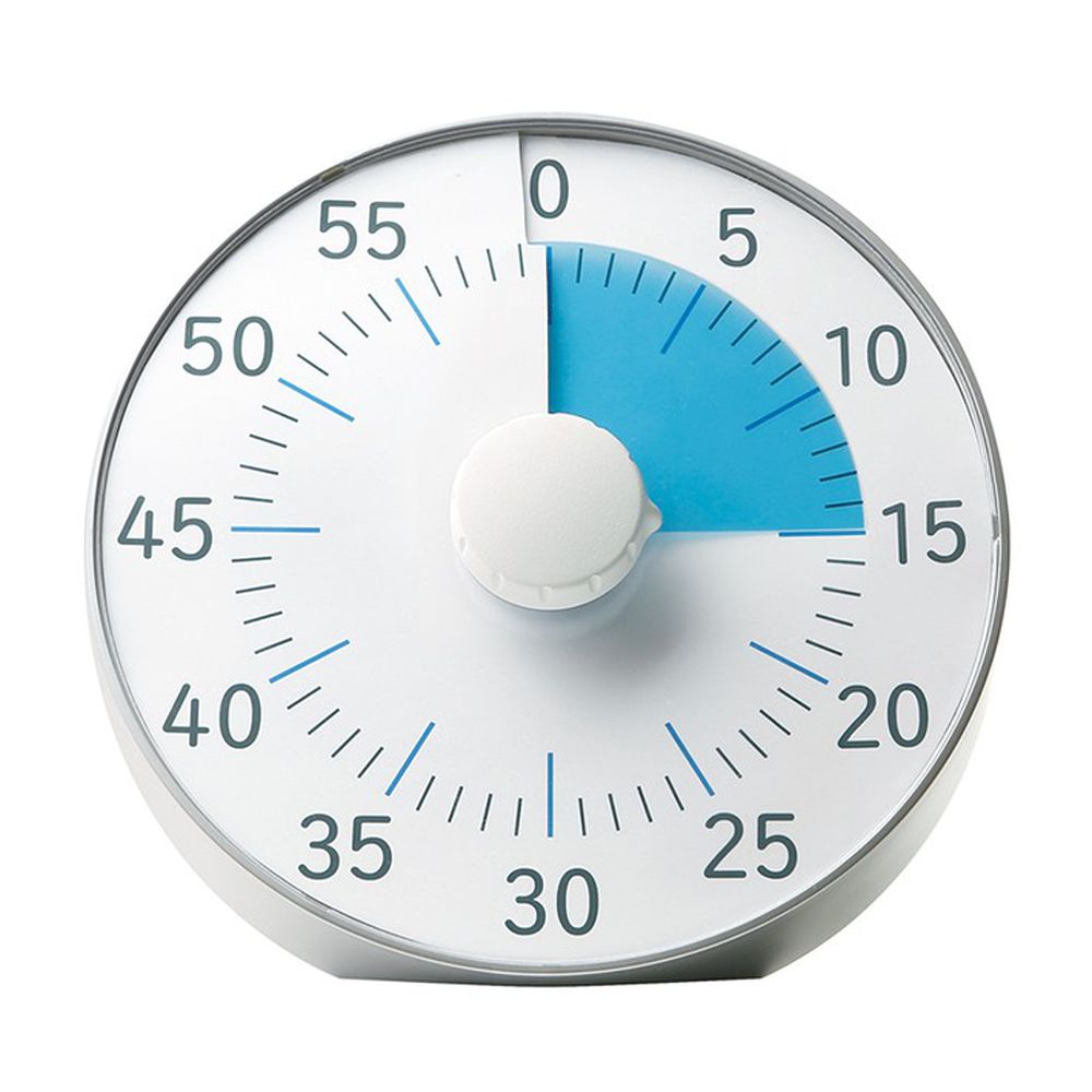 日本文具 SONIC - 時間流逝實感 倒數時鐘/倒數器-銀 (19cm)