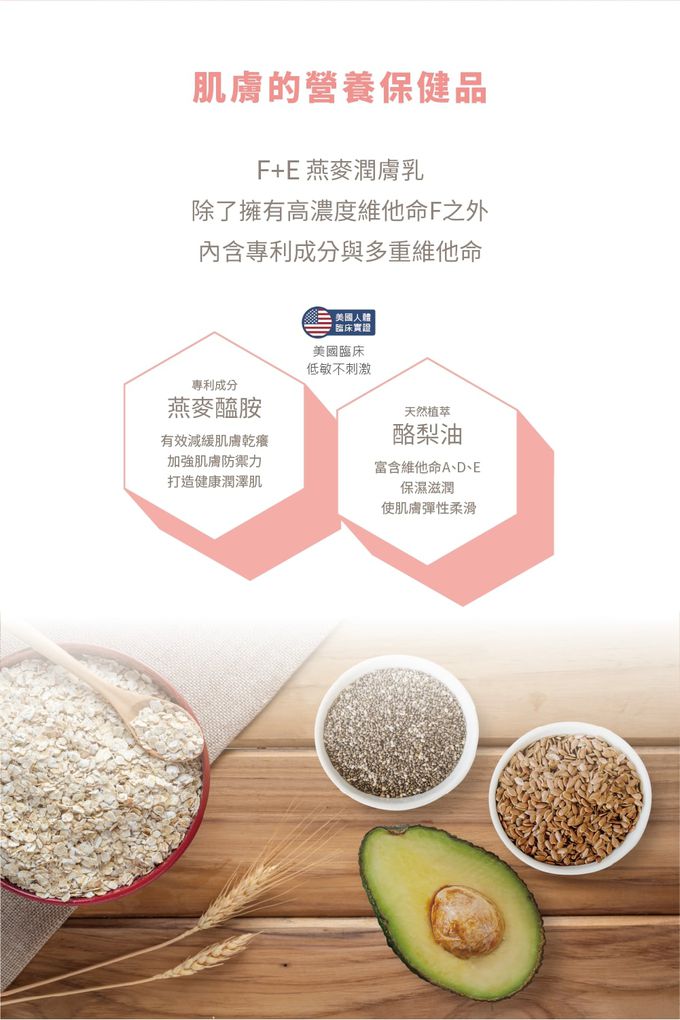 美國 UNID - F+E燕麥潤膚乳-160ml