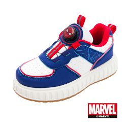 漫威MARVEL - 蜘蛛人 童鞋 輕量旋轉扣休閒鞋 MNKB55206-減緩跑步壓力輕量鞋底-藍白-(中大童段)
