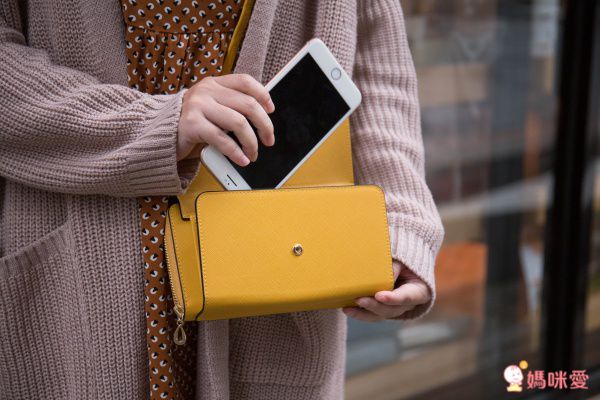 日本 cachecache - 3way蝴蝶結錢夾包-SILGY銀粉x灰