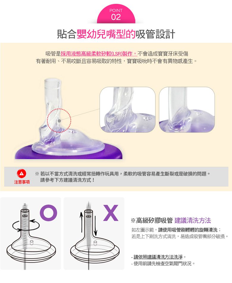 MOTHER-K - 水杯吸管組-吸管嘴*2, 吸管*2