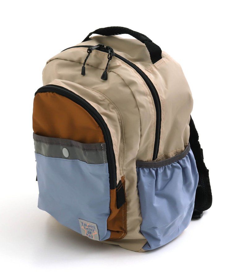 日本 BREEZE - 高機能輕量減壓設計兒童背包-白綠棋盤格 (33x24x13cm)