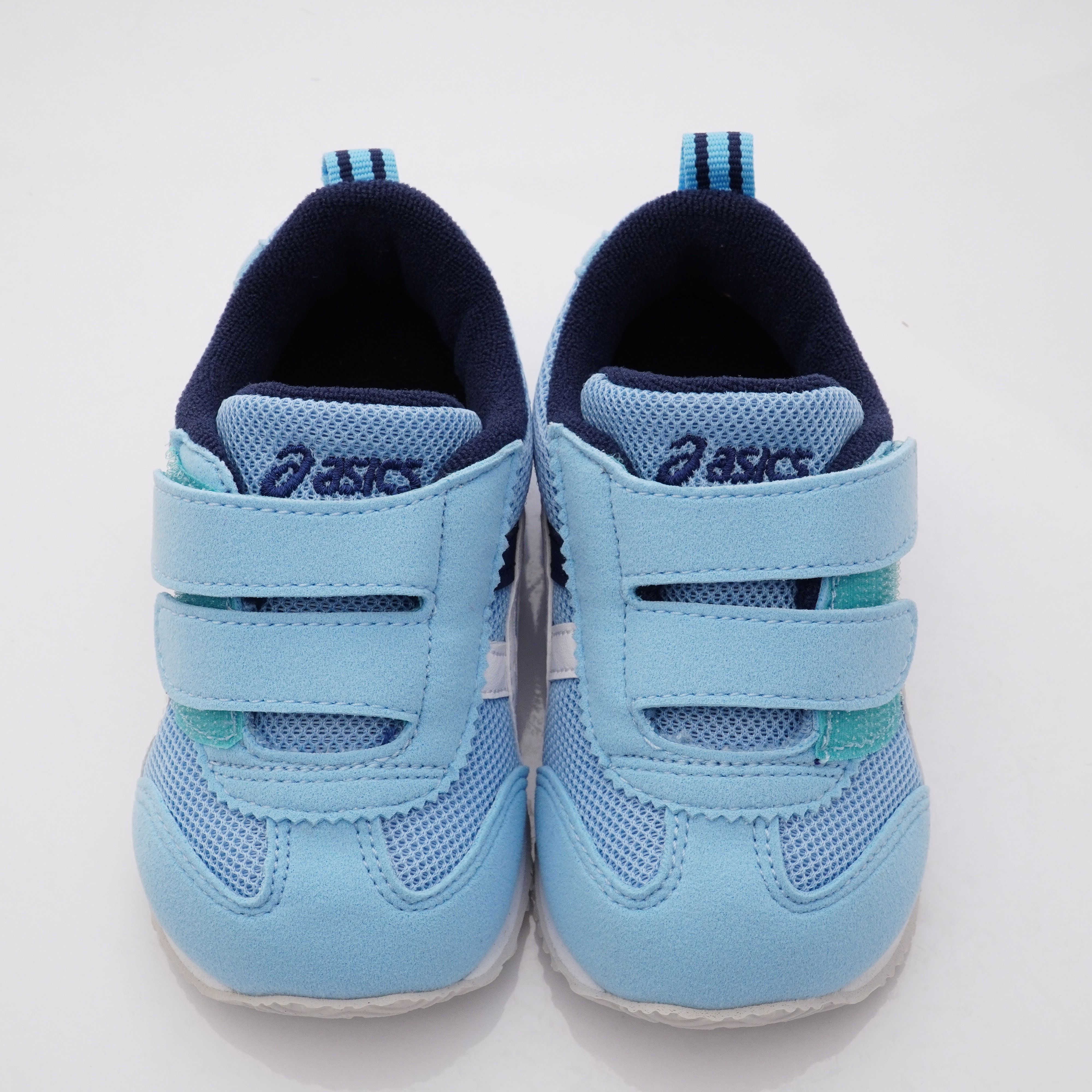 日本亞瑟士學步鞋-雙絆帶後穩定機能款(寶寶段)-天空藍