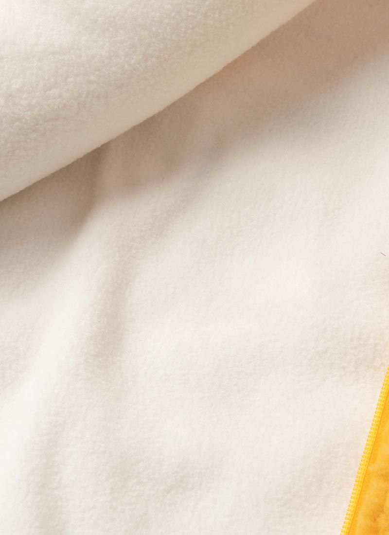 韓國 OZKIZ - 搖粒絨微笑雛菊大衣