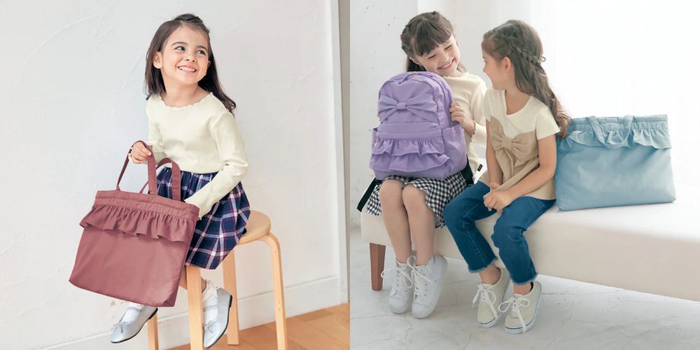 日本千趣會 - 多功能上學提袋4件組-芥末黃