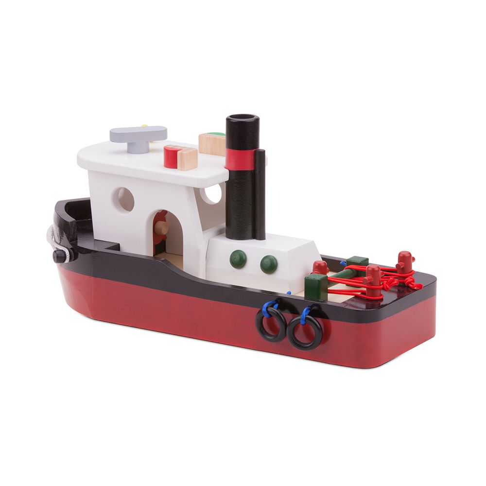 荷蘭 New Classic Toys - 貨櫃系列-貨櫃拖船玩具