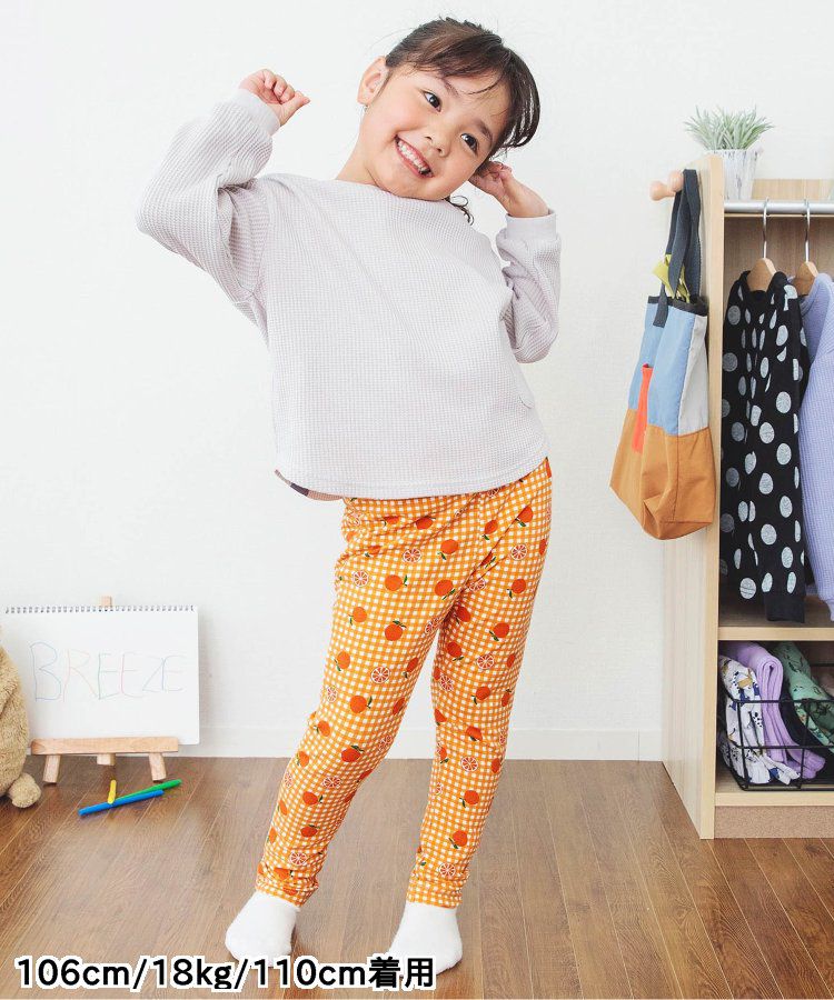 日本 BREEZE - 休閒百搭鬆緊長褲(9分丈)-小車車-淺灰