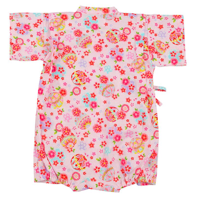 akachan honpo - 甚平包屁衣-手鞠-粉紅色