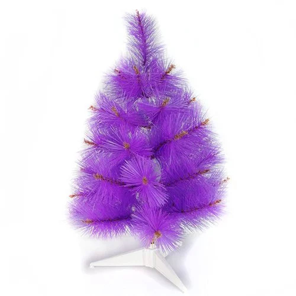 MODACore 摩達客 - 耶誕-台灣製2尺/2呎(60cm)特級紫色松針葉聖誕樹-裸樹(不含飾品不含燈)