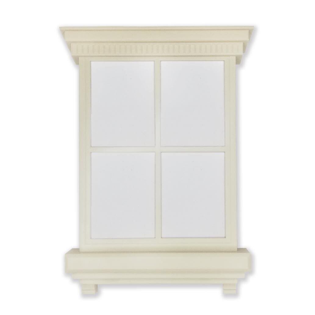 日本 TOYO CASE - LED 感應夜燈壁飾-窗戶剪影-白色澆花小鳥-10.5x15.7x2.5cm