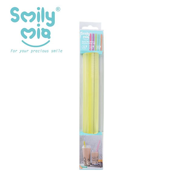 美國 Smily Mia - SmilyMia矽膠吸管組2入-(大小珍珠)-綠