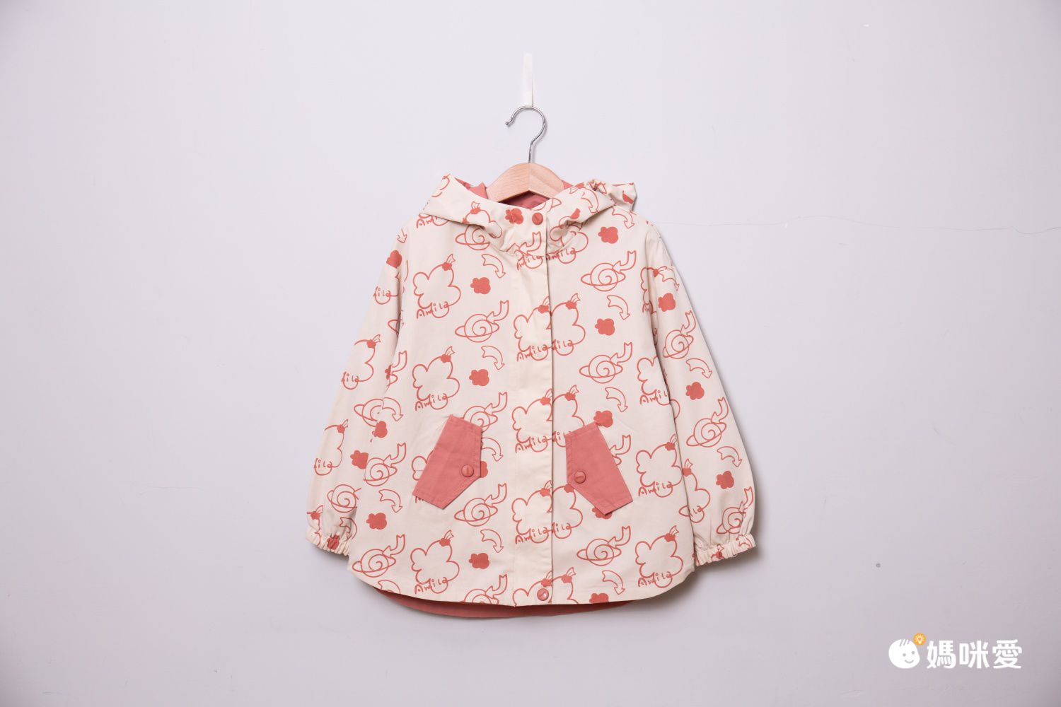 2面穿連帽外套-黃色+深藍色