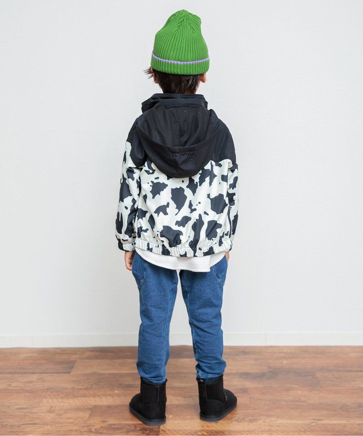 日本 BREEZE - 潑水加工 繽紛連帽防風外套-萊姆