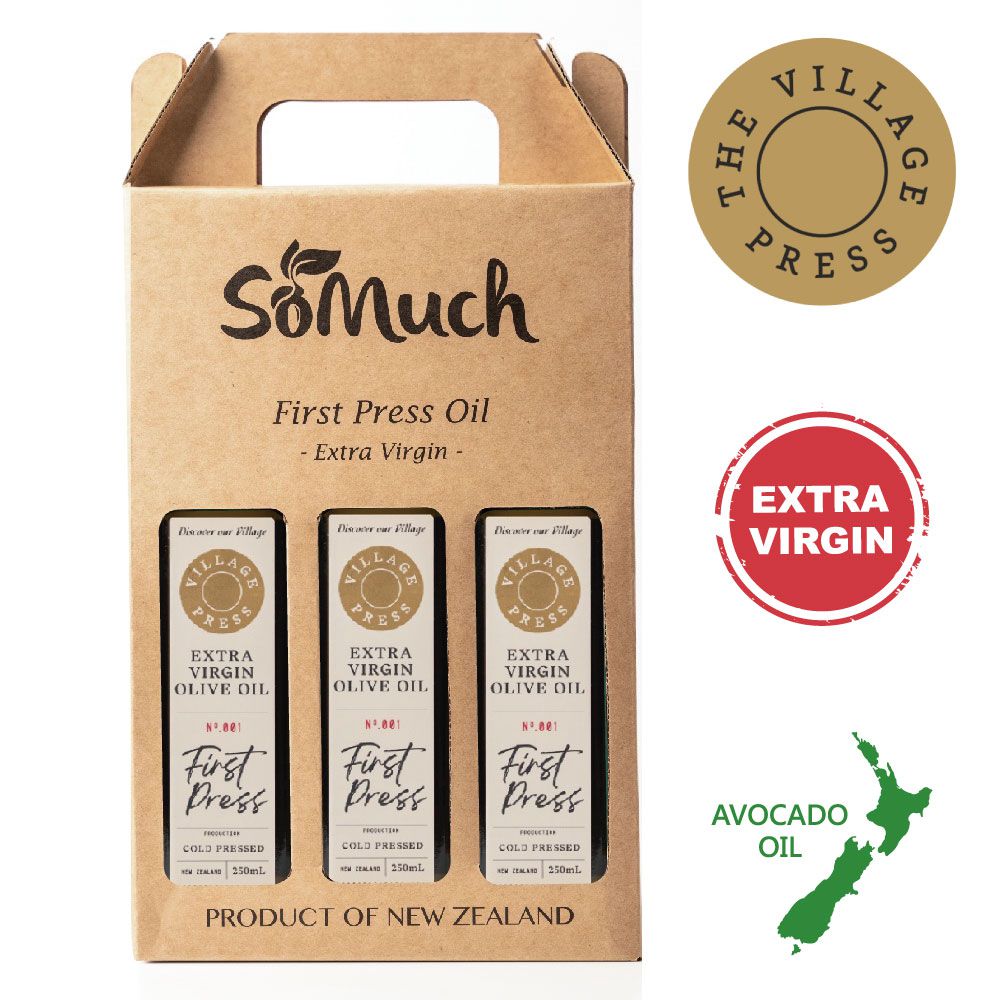 壽滿趣-紐西蘭廚神 - 頂級優惠三件禮盒組-頂級冷壓初榨原味橄欖油-250mlｘ3