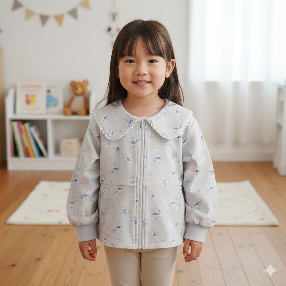 夾克-毛圈布-紫色