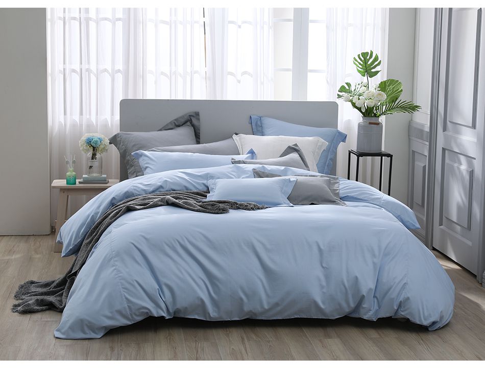 澳洲 Simple Living - 天絲福爾摩四件式被套床包組-台灣製-天清藍