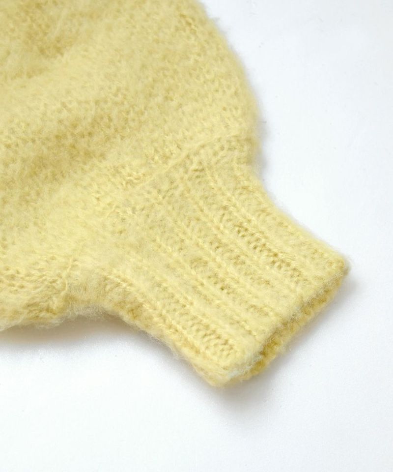 日本 zootie - 柔軟刷毛氣球袖針織外套-黑