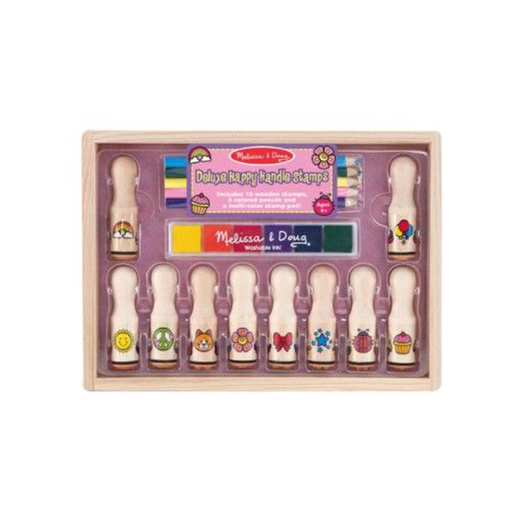 美國瑪莉莎 Melissa & Doug - MD 勞作印章-長柄繽紛花漾(豪華組)