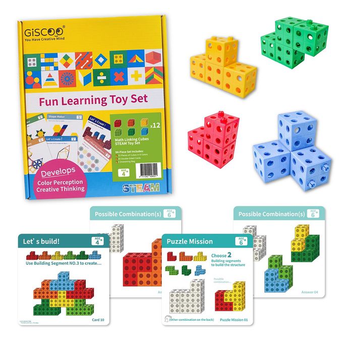 京尼教育 - 【Giscoo STEAM系列】麥斯大方塊 益智教具組