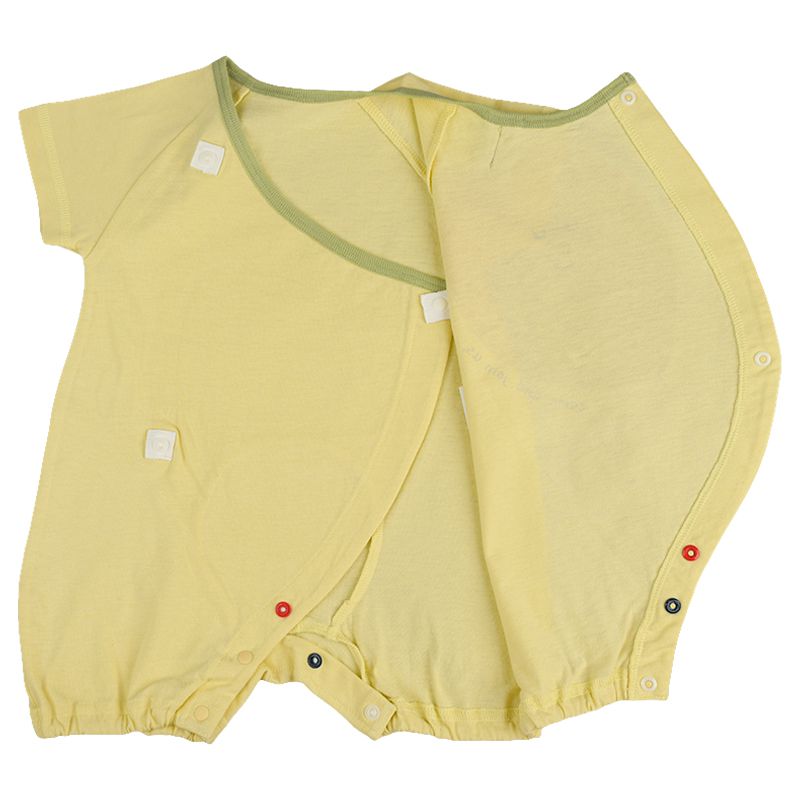 akachan honpo - 短袖兔裝-不露肚款-黃色 (50~60cm)