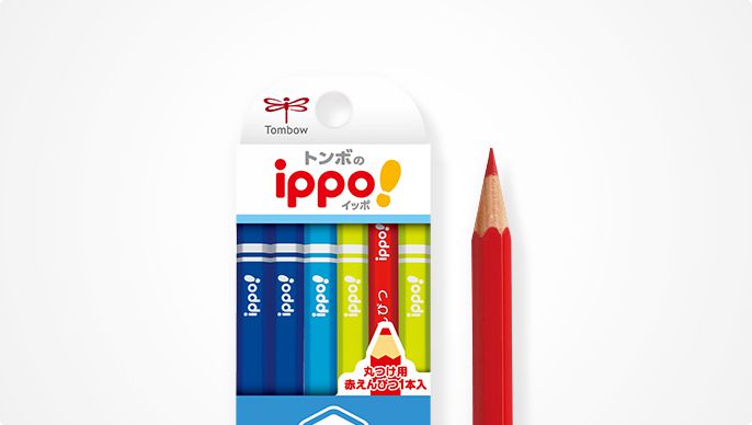 日本文具代購 - Tombow低學年用三角鉛筆12支(含紅色鉛筆*1)-B-彩虹