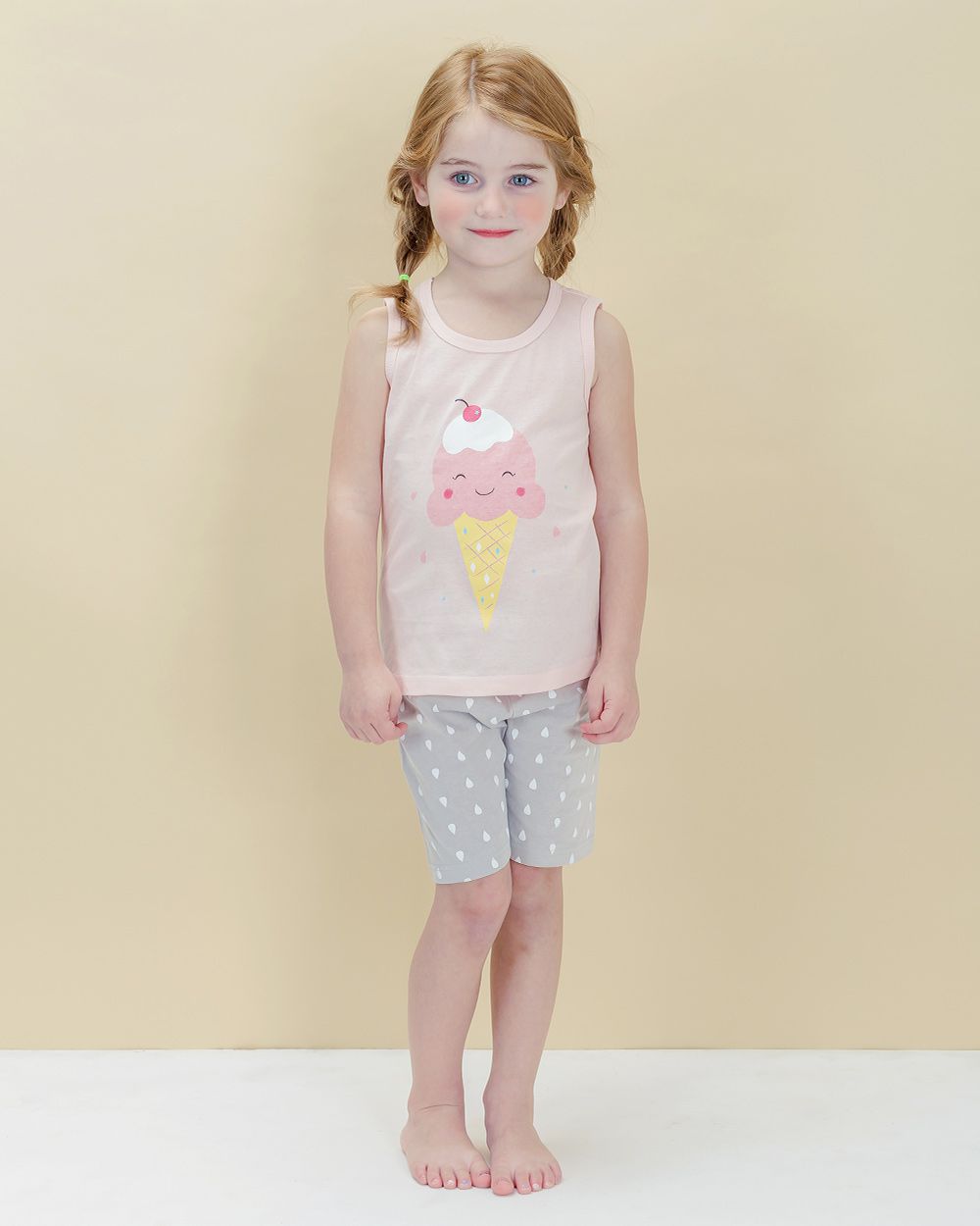 韓國 Sopoliini 童趣北歐風☺ 夏季純棉套裝 / 家居服