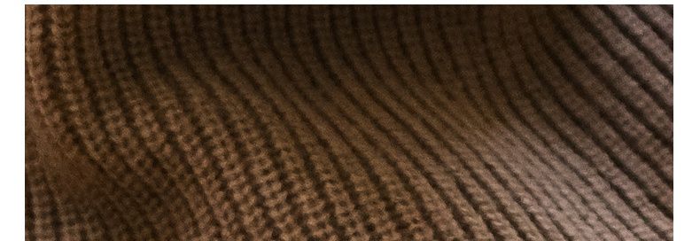 森林系半高領針織背心連身裙-咖啡色