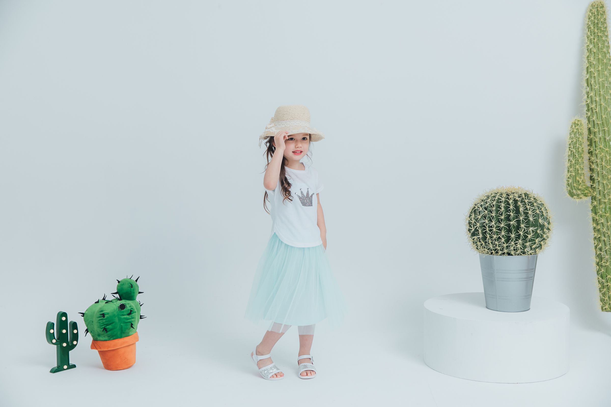 Peachy - 北鼻款*獨家訂製綿柔連身紗裙-細肩帶連身款-薄荷綠