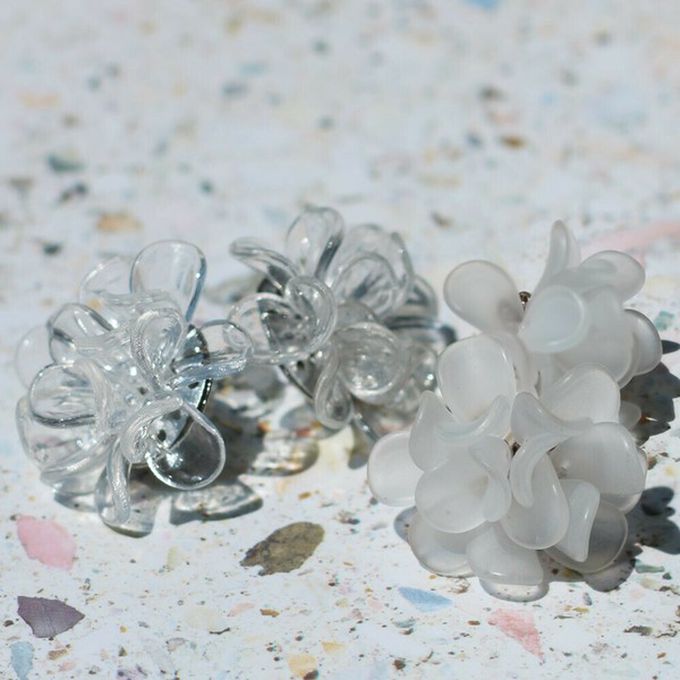 日本 Melody Accessory - 日本製 綻放夏日花朵耳環-耳針