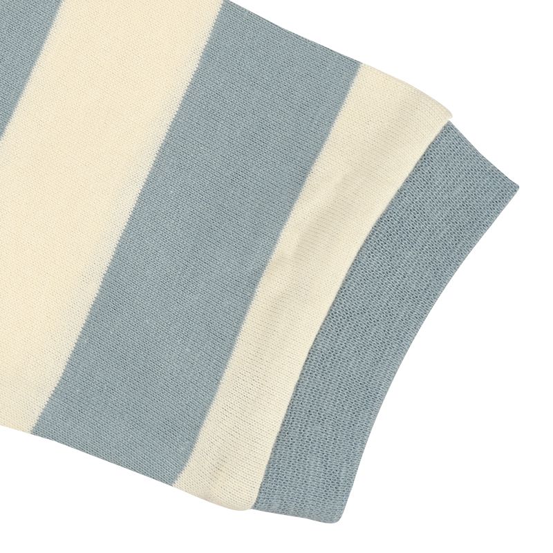 akachan honpo - 長袖T恤-動物凸毛繡-藍色