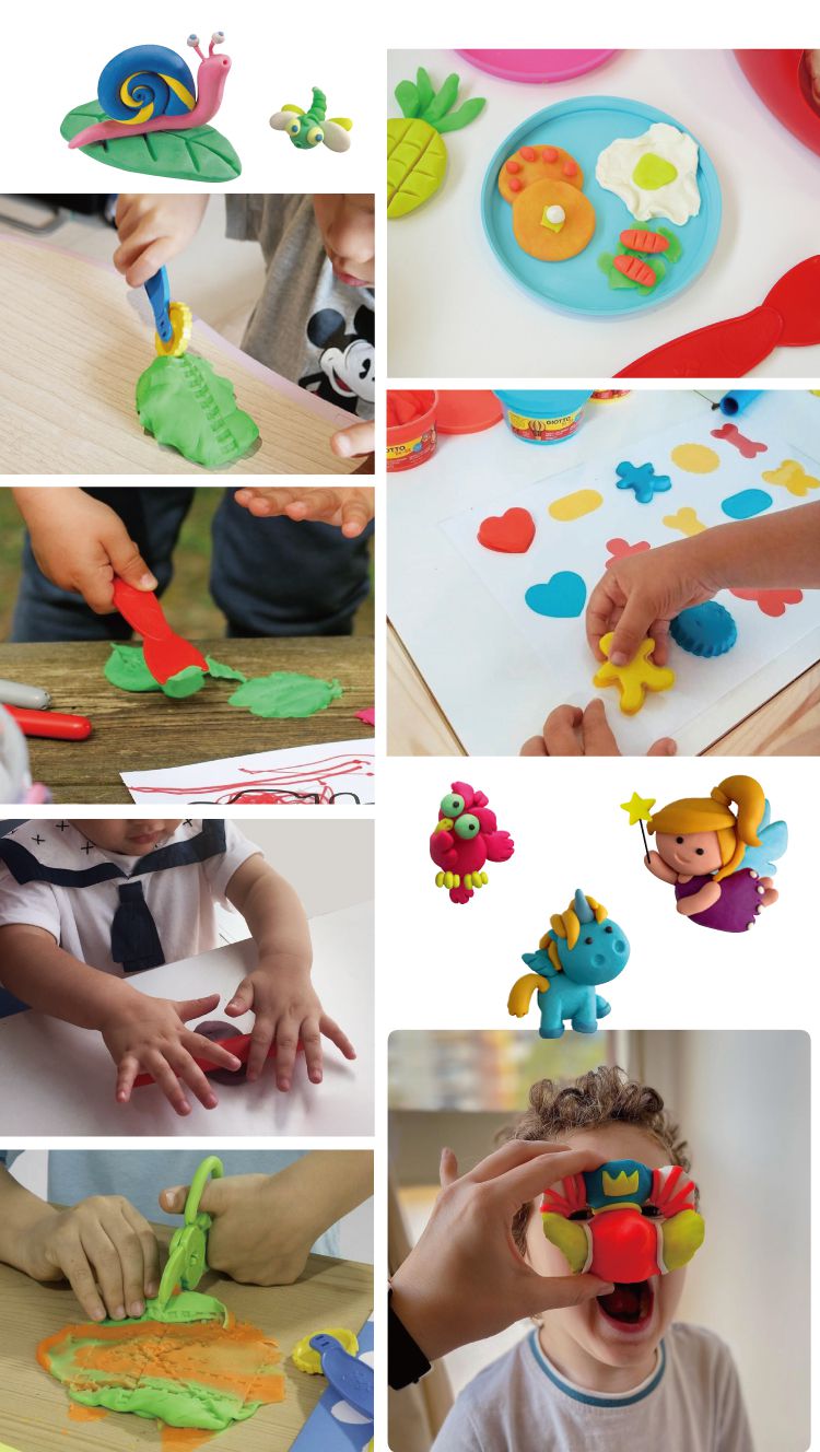 GIOTTO BEBE - 寶寶超軟黏土-4合1-紅黃-400g