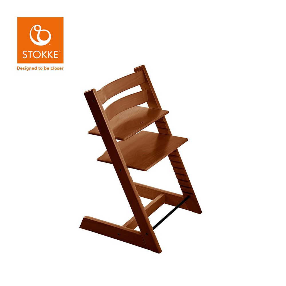 Stokke - 挪威 Tripp Trapp 成長椅經典櫸木系列-核桃棕