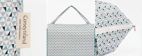 韓國 Coney Island - (買1贈2）加大版防水睡袋收納袋-灰底星空 (大[81.5X42.5X11公分]，贈品[34X27X7.5公分]，贈品[24X18X5.5公分])