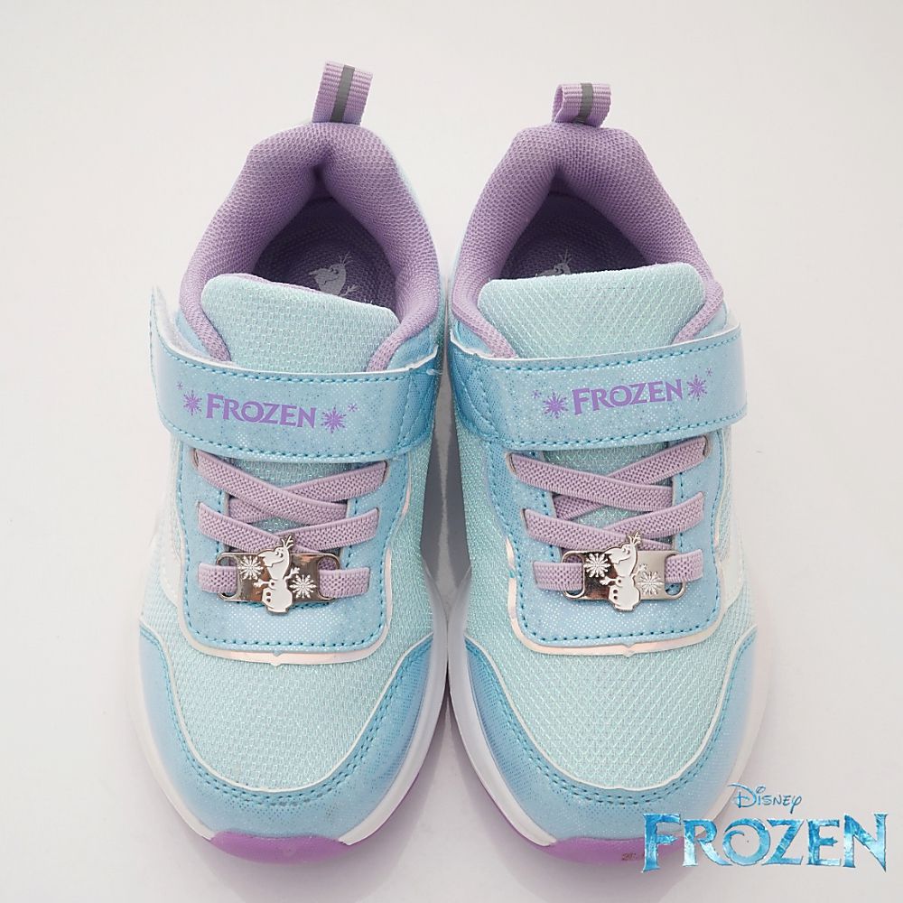 台灣製冰雪奇緣電燈運動款(中小童段)-運動鞋-水藍
