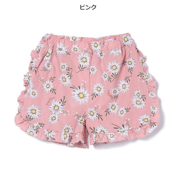 日本西松屋 - 百搭印花短褲-格紋-卡其