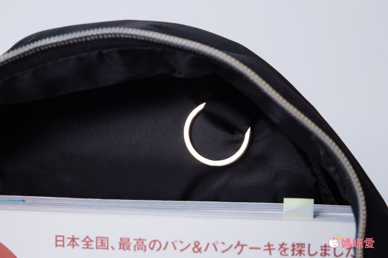 日本 Fuente - [超輕量] 簡約蝴蝶結機能收納後背包-迷霧藍 (26x41x14cm)