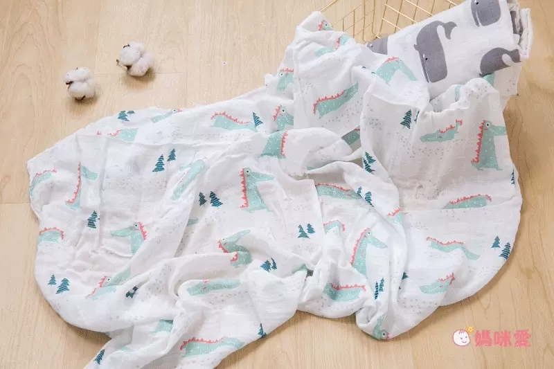 柔仕 - 棉柔紗布包巾毯-魔術三角