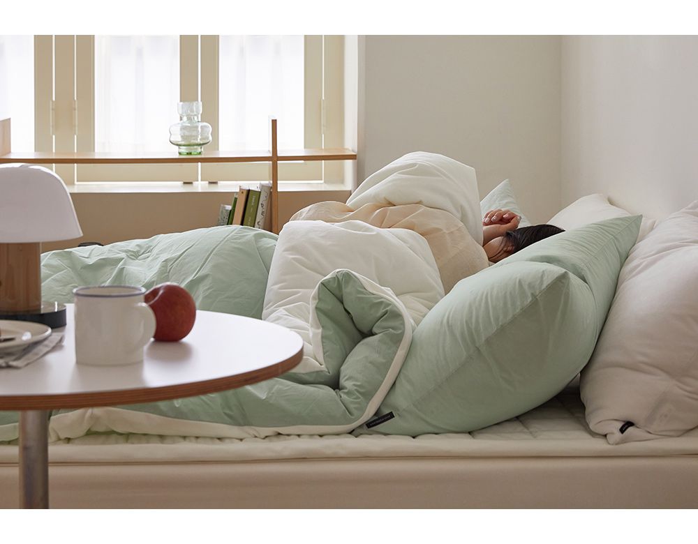 韓國 Maatila - 高密度60支棉舒柔超細纖維棉被(冬被)-薄荷綠