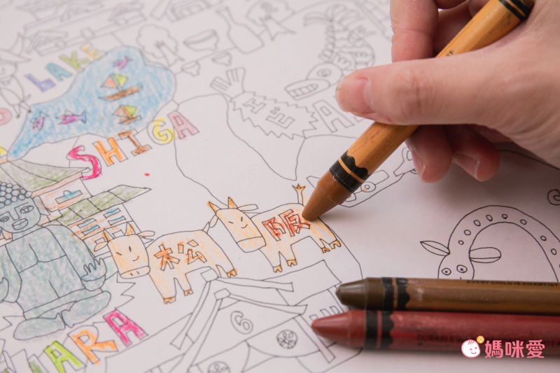 日本 NuRIE - 日本製 創意著色大型塗鴉紙(捲式)-ANIMAL LAB (A0(約84x119cm))