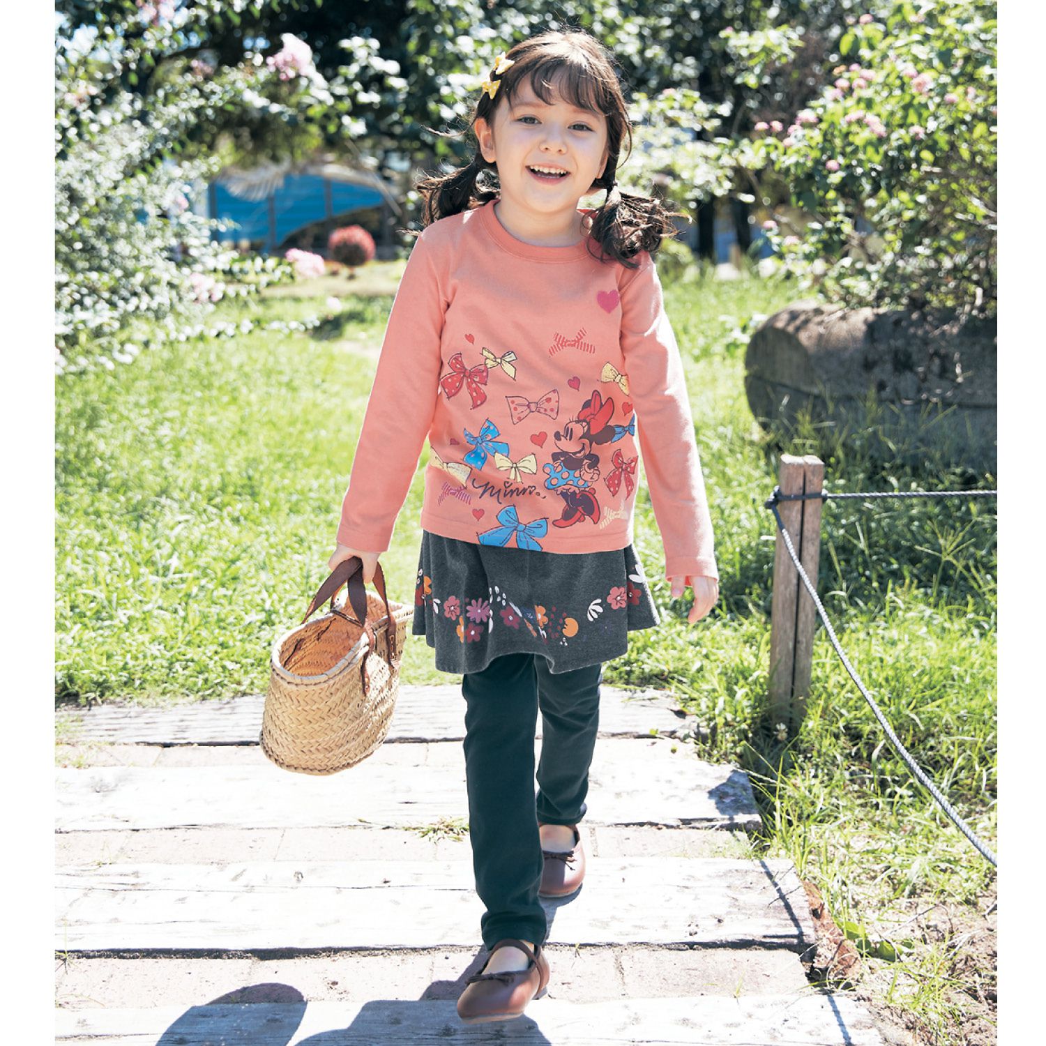 日本千趣會 - 迪士尼純棉長T-艾莎雪花-白