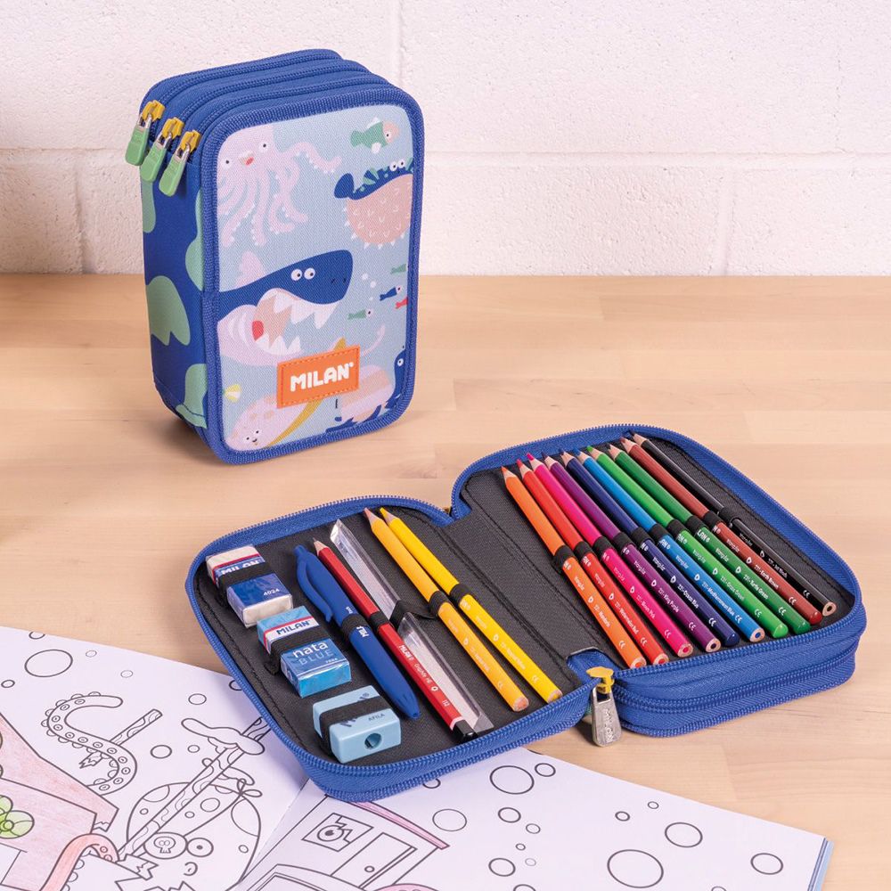 隨行畫筆袋著走_海洋同樂會(3層式)