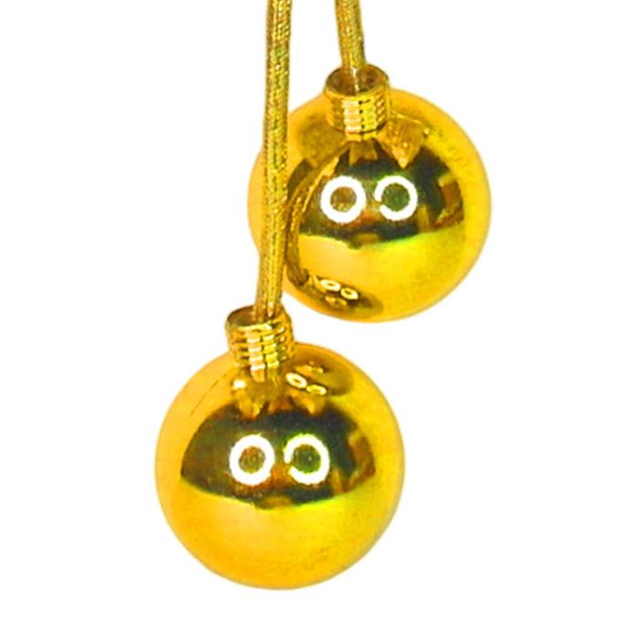 MODACore 摩達客 - 摩達客台製精緻12吋聖誕快樂英文字牌雙鐘吊飾-燦金系（歐美外銷人氣品）