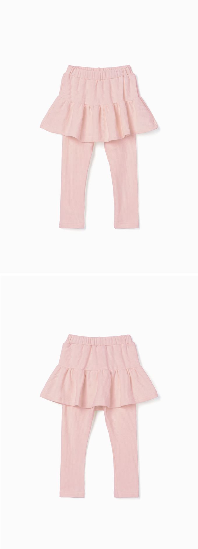 韓國 OZKIZ - (內裡磨毛)百搭彈性內搭褲裙-象牙白