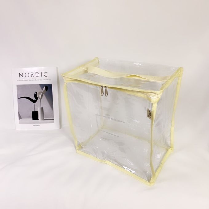 妞妞絲 - 透明收納袋-奶油白 (M)