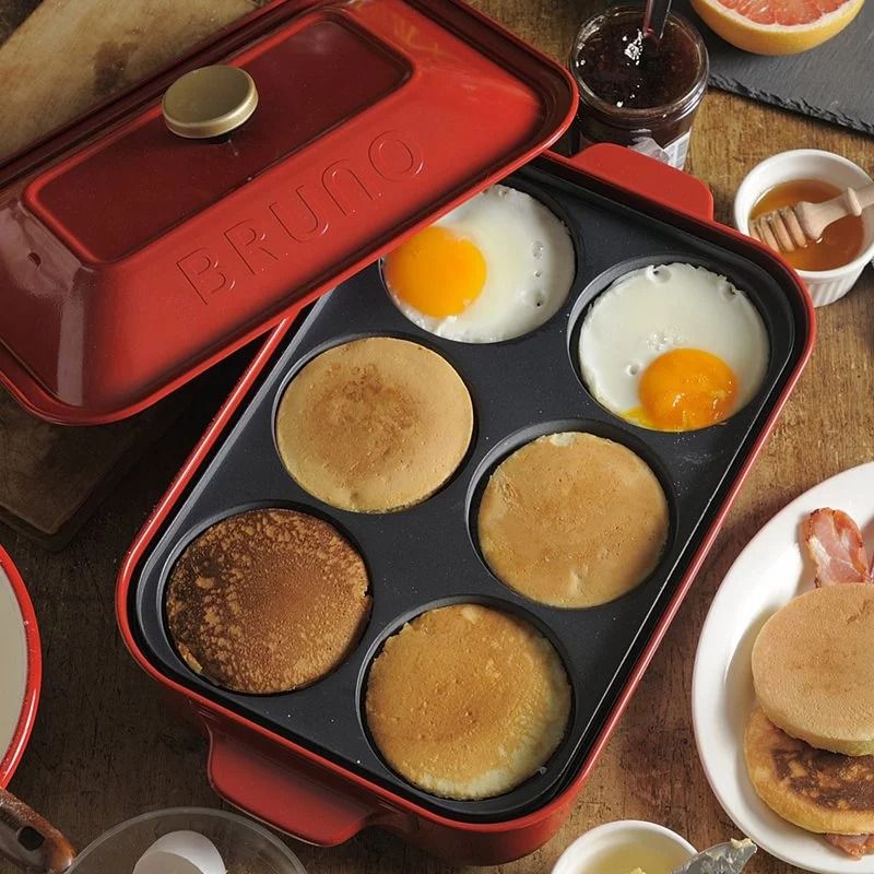 日本 BRUNO - 多功能電烤盤專用配件 六格式料理盤