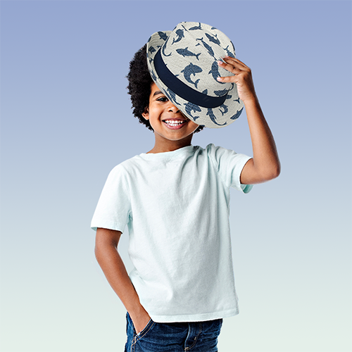 加拿大 flapjackkids - 防曬透氣紳士帽-鯊魚