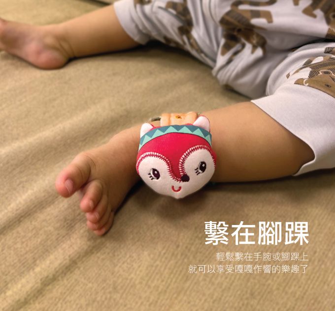 比利時 Lilliputiens - 有機棉手腕帶-伊格納斯小驢