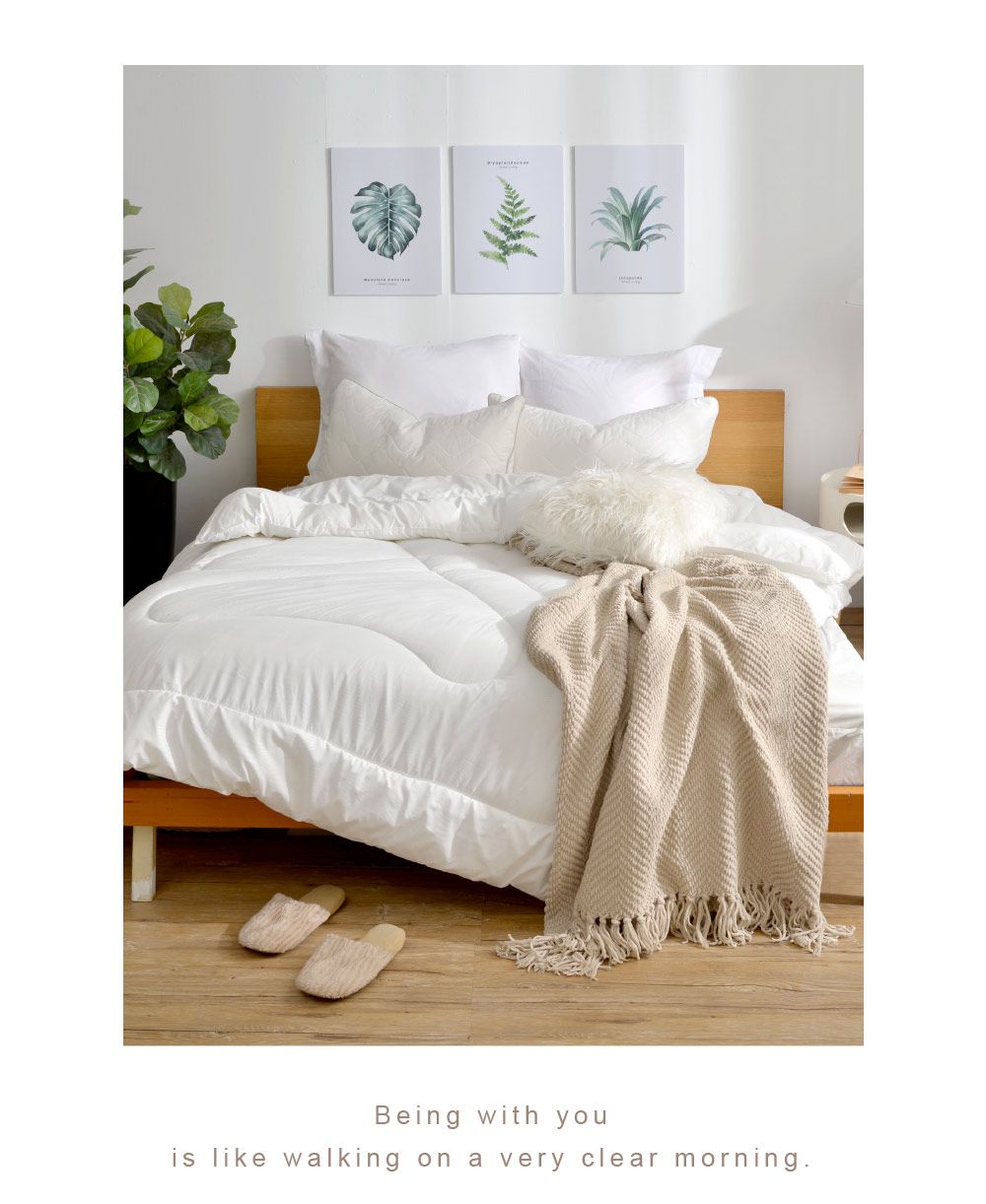 格蕾寢飾 Great Living - (買被送可水洗舒柔枕)義大利La Belle《日本原棉發熱可水洗羊毛被》 (雙人)