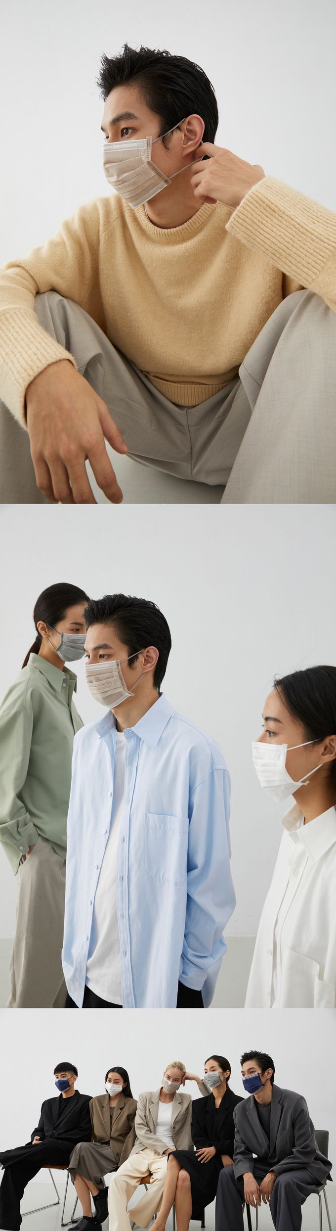 EVERY BREATH - 成人醫療級雙鼻壓條平面口罩/一心一罩/雙鋼印/台灣製-深呼C-靜謐裸-30入/盒(未滅菌)